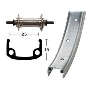 Bike-Parts Vorderrad 24x1.9 Alunabe Starr 36L