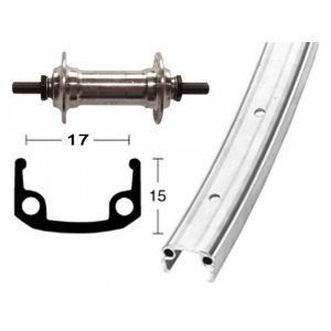 Bike-Parts Vorderrad 27x1.1/4Alu-Nabe. Starr 36L