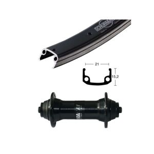 XLC Vorderrrad 28x1.75 T 3000 SSP 36Loch (Alu-Sport | schwarz / silber Speichen)