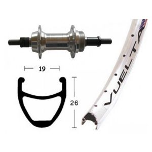 Bike-Parts Hinterrad 26x1.9 Schr.ZKR Starr 36L Airline 1