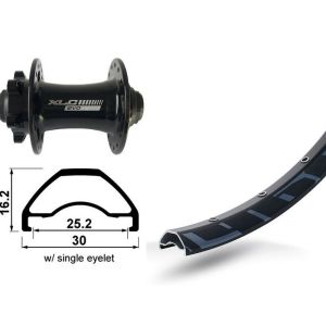 Bike-Parts Vorderrad 29" XLC 6-Loch TA 15 32L Rodi Ready 25 DISK