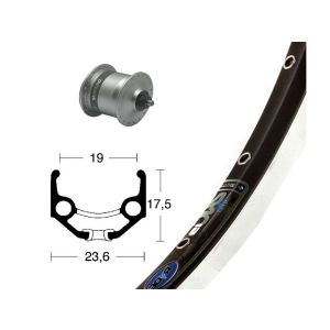 Bike-Parts Vorderrad 28x1.75 Nabendynamo DH3N31 SSP 36L Rigida Zac 19