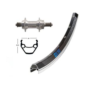 Bike-Parts Hinterrad 28x1.75 Schr.ZKR 6/7- für SSP 36L Exal ZX 19 pol