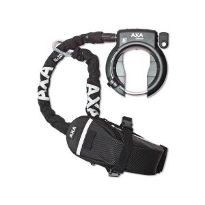 AXA Rahmenschloss Defender mit RL 100 Einsteckkette+ Outdoor Tasche auf Karte