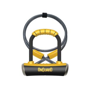 Onguard Bügelschloss Pitbull Mini DT8008 mit Seil und Halter