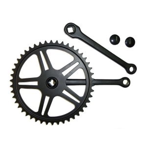 Diverse Kettenradgarnitur Stahl 170mm 46 Zähne 4-Kant