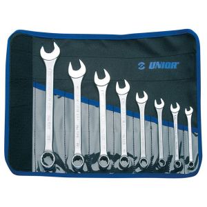 Unior Ringgabelschlüsselset mit Tasche 8-teilig 8-22mm