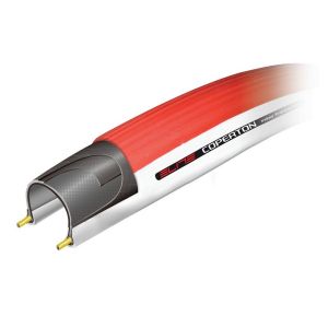 Elite Coperton Heimtrainer Fahrradreifen (700 x 25C | 25-622 | rot)