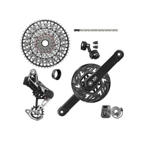 Sram XX T-Type Eagle AXS EMTB Schaltgruppenset (104BCD | 36 Zähne| XS-1297 | 10-52 Zähne| ohne Kurbel)