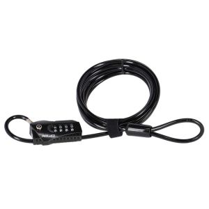 XLC Hannibal Kabelschloss (250cm | Ø4,8mm | Doppelschleife)