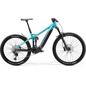 Merida eOneSixty 700 Fully MTB E-Bike (27/29" | 504Wh | silber / türkis)