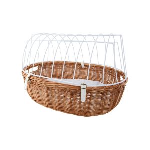 Aumüller 11 / 922 / 3 rear wheel animal basket (white / brown)