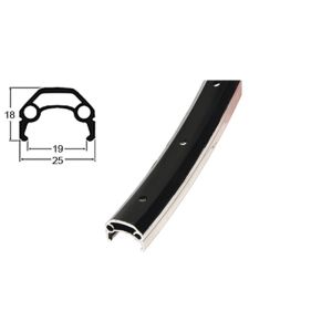 Schürmann Aluminum rim Yak-19 19-559 Sw 36l (black)