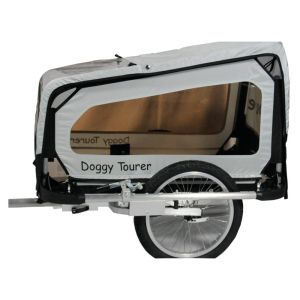 Doggy Tourer Hundeanhänger S (schwarz / silber)