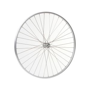 Schürmann Front Wheel 28“ (19-622 | DV | 36H | silver | Quando | Solid Axle | 2,00 Niro | 296mm)