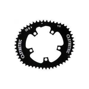 O.Symetric Chain Ring Lk 110mm 50 Teeth Road (black)