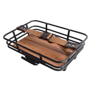 AtranVelo Epic Retro AVS front wheel basket (black / brown)