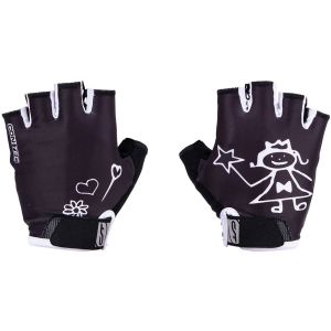 Contec Girly Kinderhandschuhe / Jugendliche (schwarz / weiß)