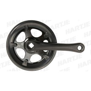 Miranda Crosswind 470V disc Crank Set 127mm 32 Teeth with chain guard (black)