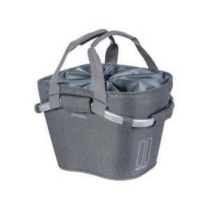 Basil Carry All Vorderradkorb (15 Liter | meleegrau)