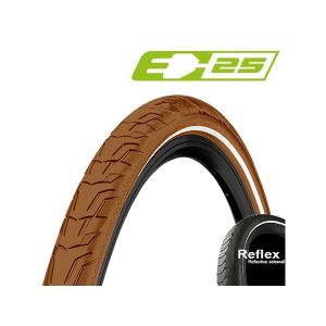Continental Ride City E25 Reflex 37-622 Drahtreifen (braun)