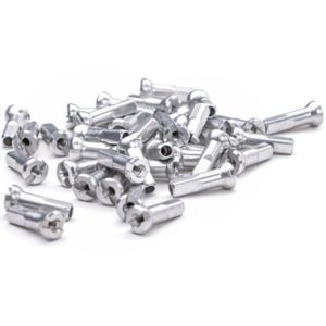 DT Swiss Alu Speichennippel (2.0 x 12mm | 100 Stück | silber)