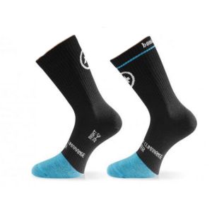 Assos bonkaSock_evo8 Socken (schwarz / blau)