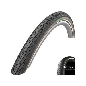 Schwalbe RoadCruiser K-Guard Drahtreifen (47-622 Reflex | schwarz / braun / grün)