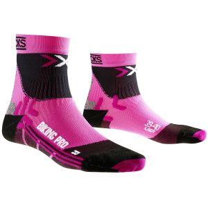 X-Socks Biking Pro Lady Radsocken (schwarz / pink)